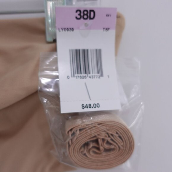 NEW Lilyette by Bali Strapless Minimizer Underwire Bra Tan Size 38D 939 - Picture 5 of 5